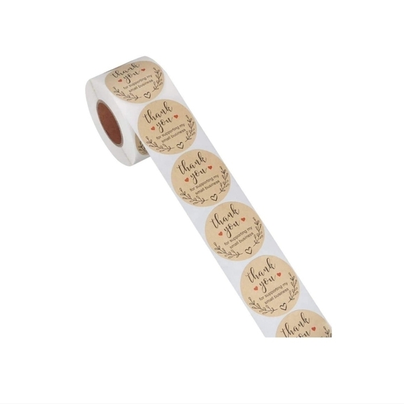 1.5" "Thank you for Supporting my Small Business" Stickers•500 PK - Picture 2 of 7